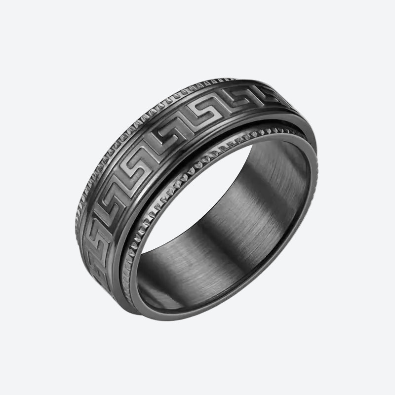 Anxiety Spinner Ring – Forged Titanium Steel (Men’s)