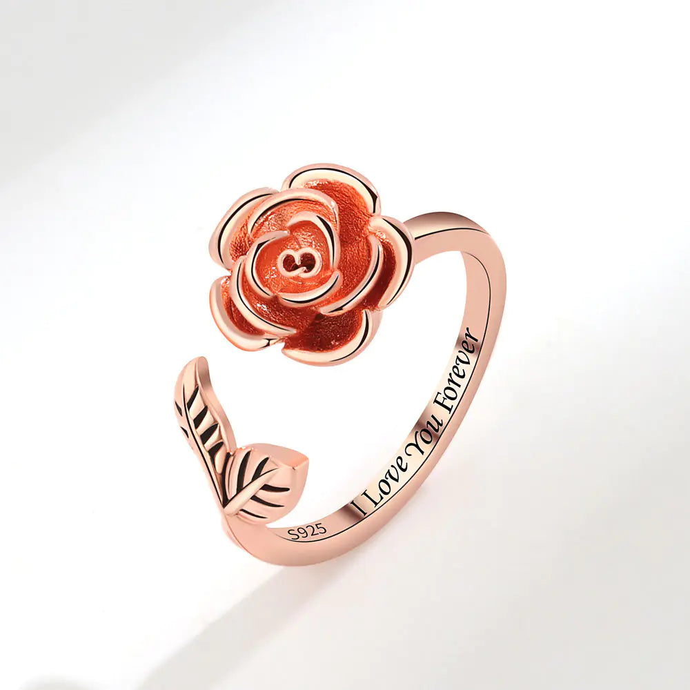 Anxiety Spinner Ring – Rose Blossom