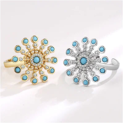 Anxiety Spinner Ring – Sunflower Bloom