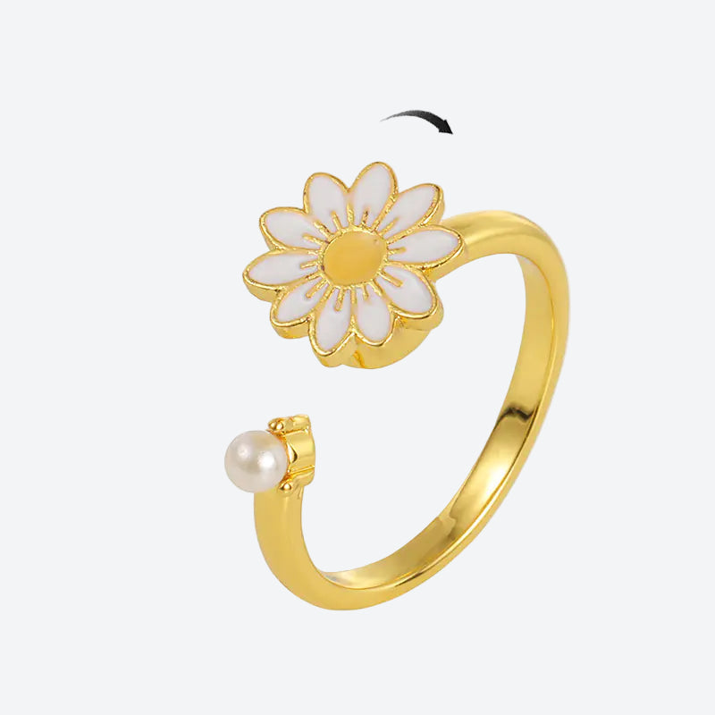Anxiety Spinner Ring – Daisy Pearl Twist
