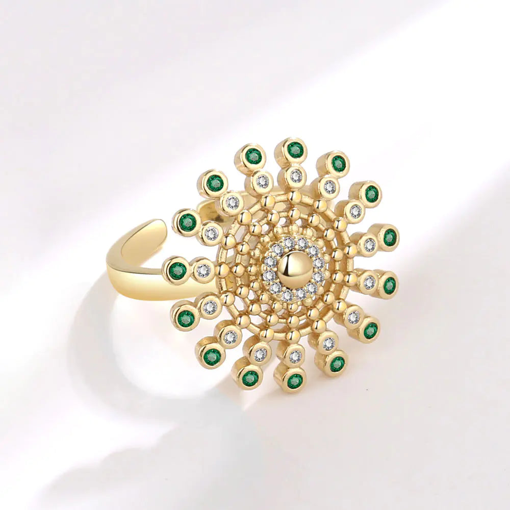 Anxiety Spinner Ring – Sunflower Bloom