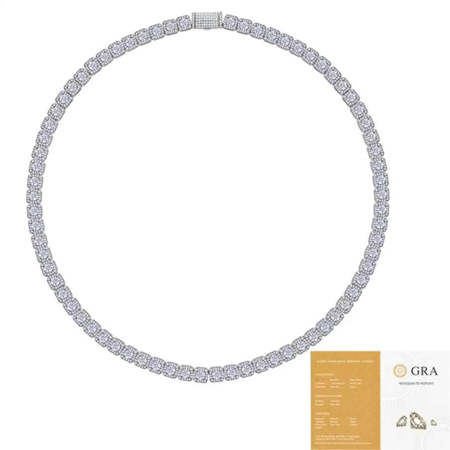 Moissanite Cuban Link Necklace – Rock Candy Edition