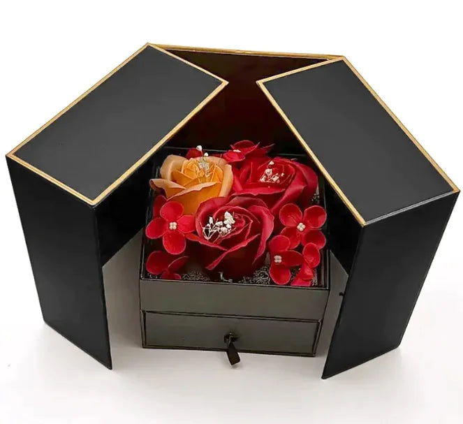 Rose Jewelry Gift Box – Double Opening Design