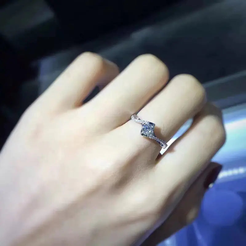 18K Gold Lab Diamond Ring – Angel Kiss