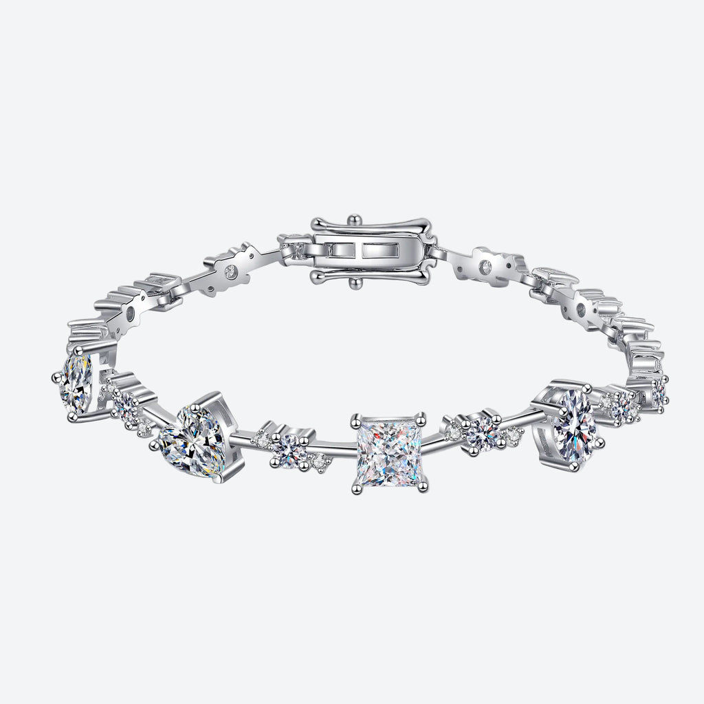 Sterling Silver Moissanite Bracelet – Starfall Design