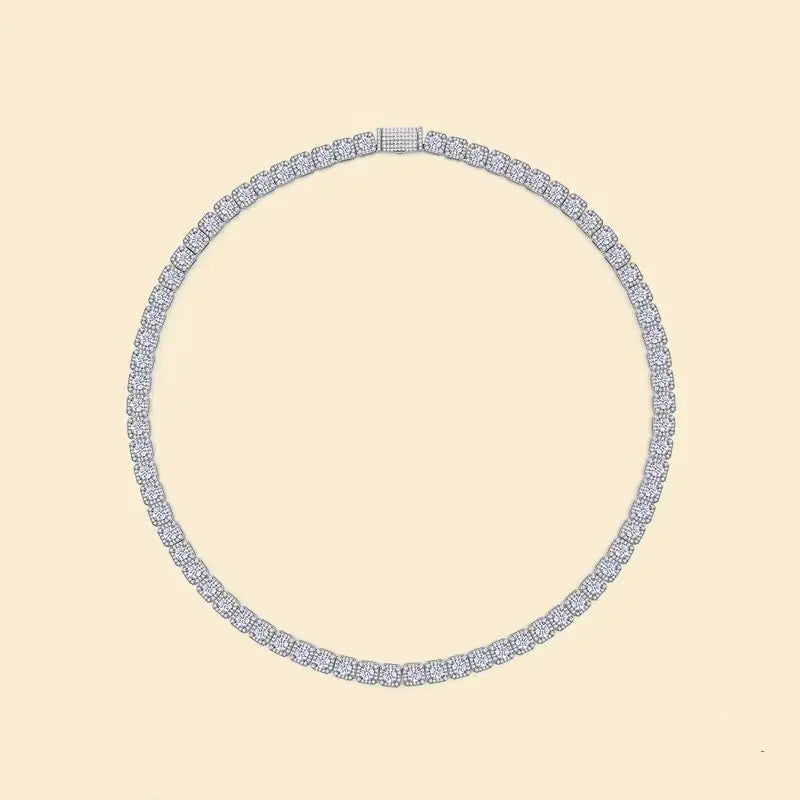 Moissanite Cuban Link Necklace – Rock Candy Edition