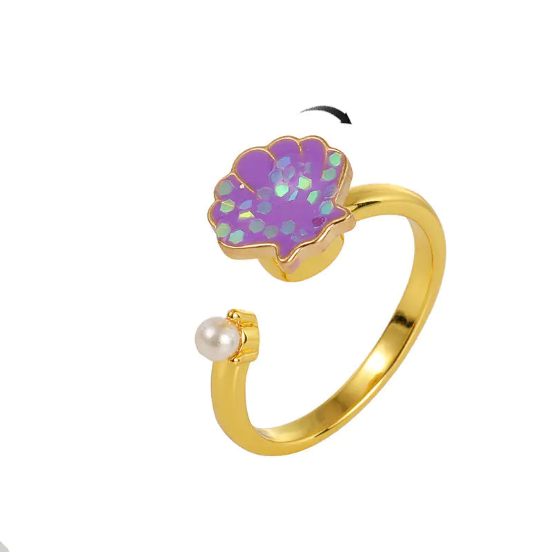 Anxiety Spinner Ring – Daisy Pearl Twist