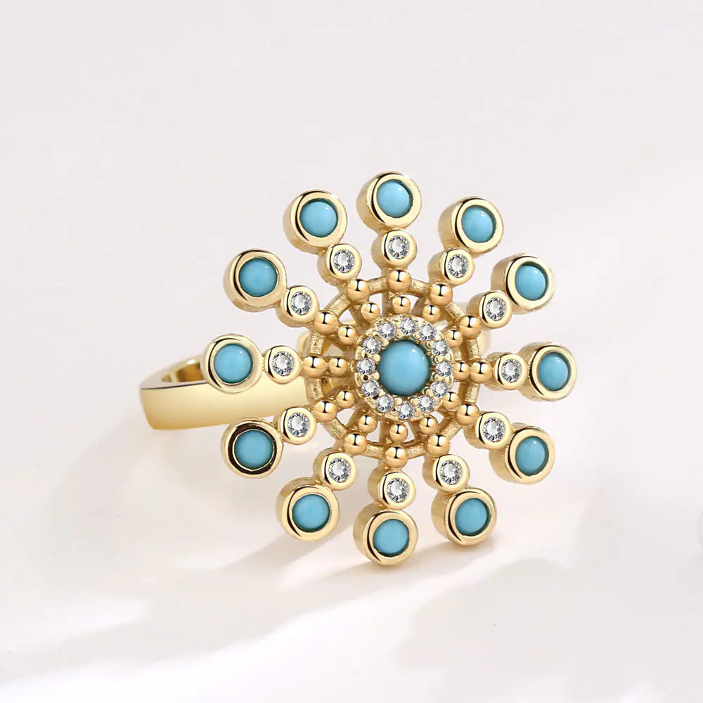 Anxiety Spinner Ring – Sunflower Bloom