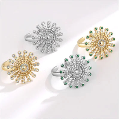 Anxiety Spinner Ring – Sunflower Bloom